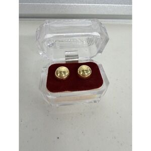 Vintage‎ Solid Gold-Tone Magnetic Health Spheres with Velvet & Lucite Gift Box